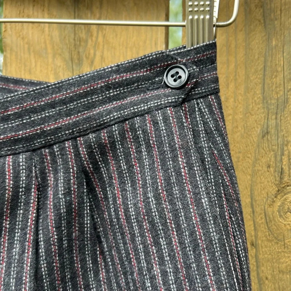 Very Special Quality Vintage Pinstriped Wool Trousers Women’s 27 X 29 - Picture 3 of 7